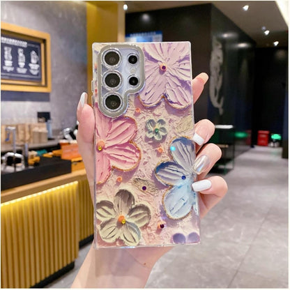 Samsung Retro Floral Oil Painting Case