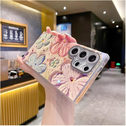 Samsung Retro Floral Oil Painting Case