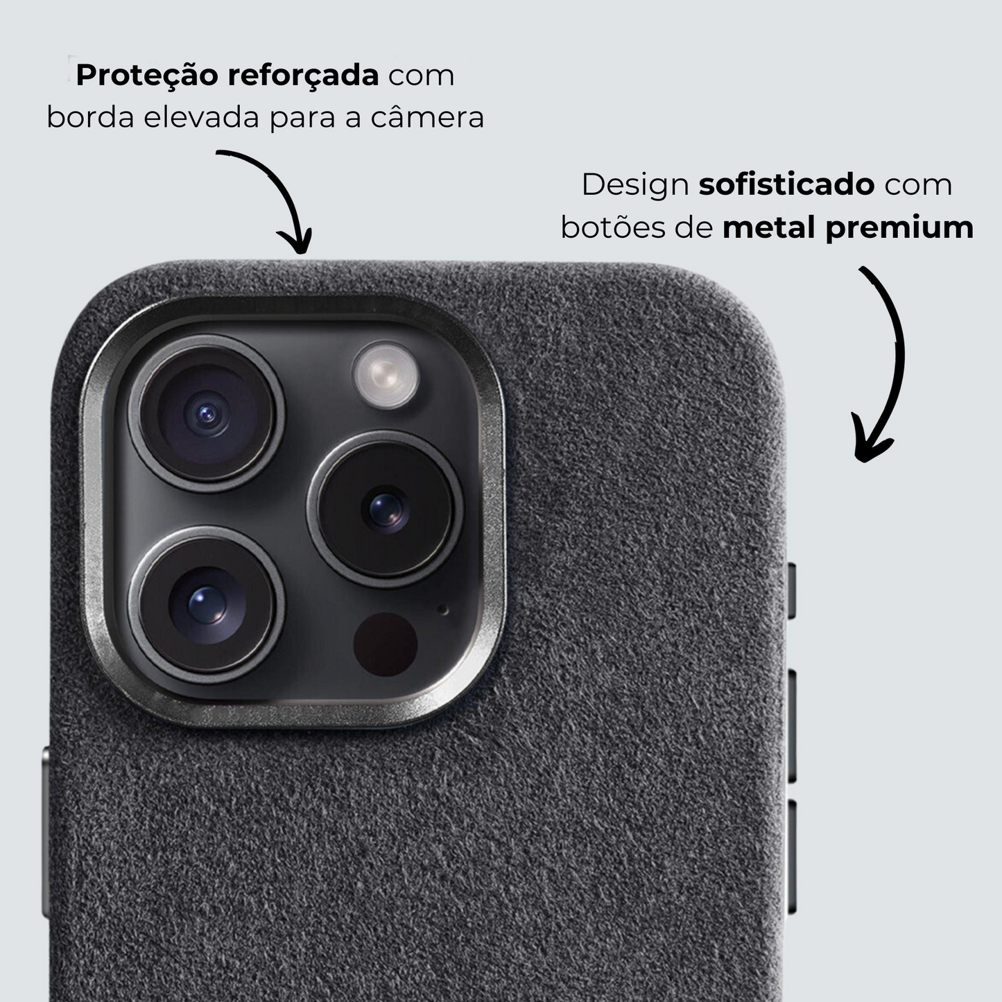 iPhone Alcantara Case - Space Grey