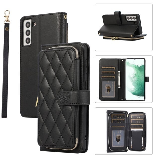 Crossbody Wallet Case for Samsung Galaxy A14/A34/A54 with Strap