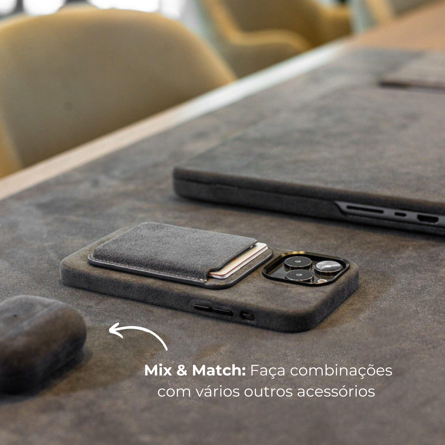 iPhone Alcantara Case - Space Grey