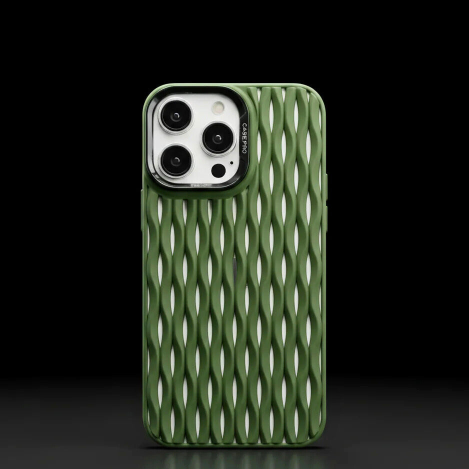 iPhone AeroWave Case: Wave-Textured Protection, Silky Touch, Scratch-Resistant, Perfect Fit