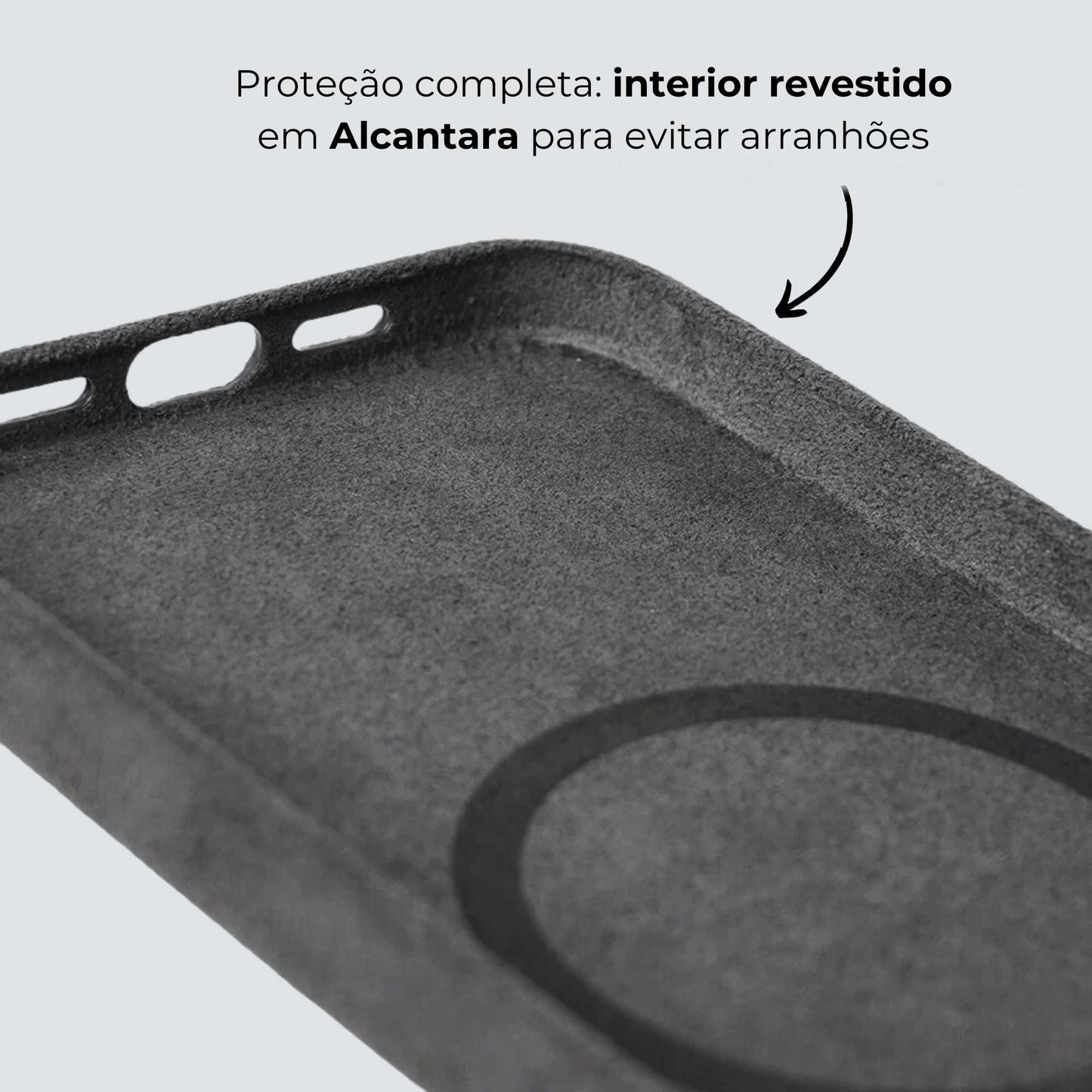 iPhone Alcantara Case - Space Grey