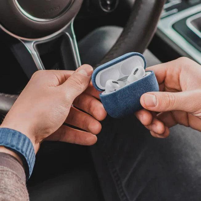 AirPods Alcantara Case - Ocean Blue