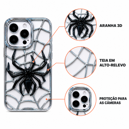 iPhone Spider Chrome 3D Case