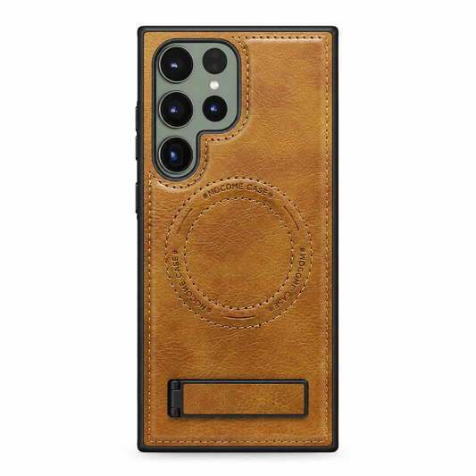 Samsung Leather Case with Stand and Wireless Charging
