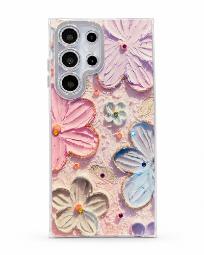 Samsung Retro Floral Oil Painting Case