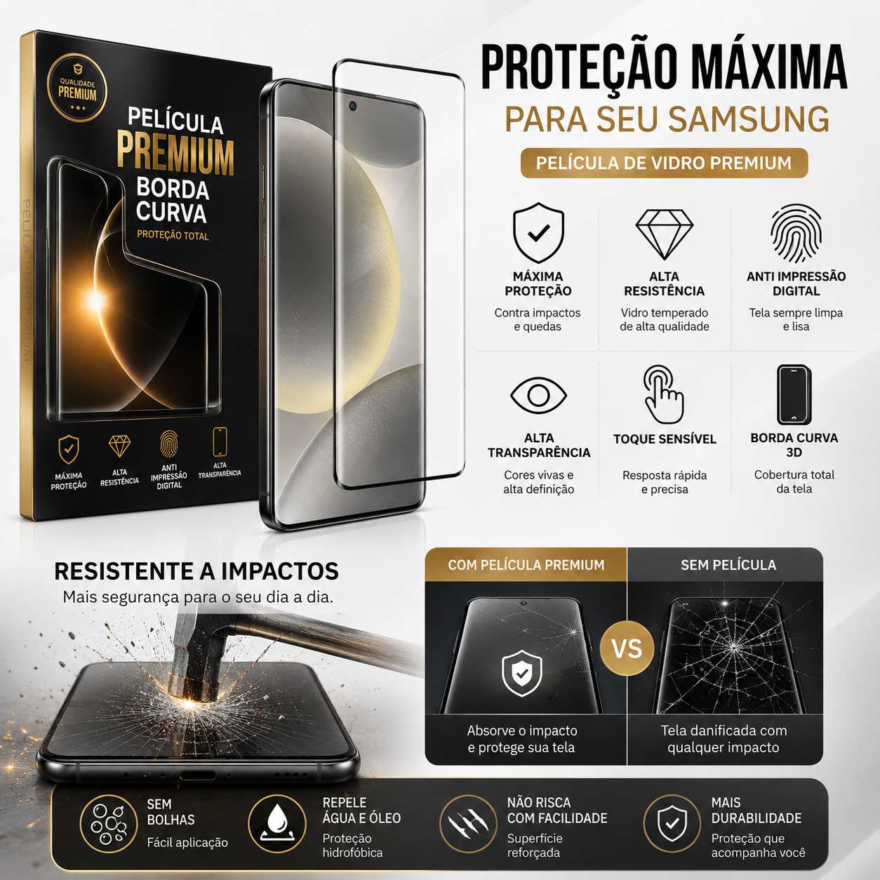 Samsung Premium Curved Edge Glass Screen Protector