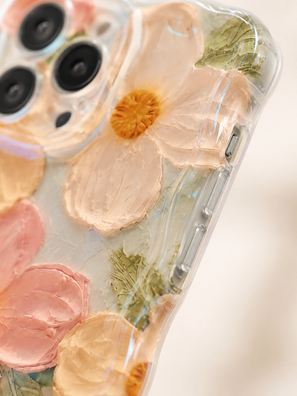 iPhone Retro Floral Oil Painting Case