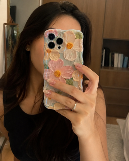 iPhone Retro Floral Oil Painting Case