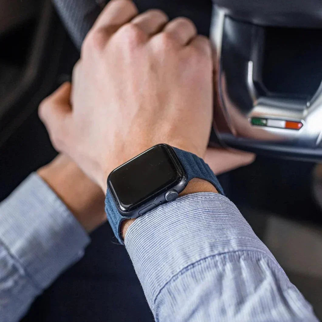 Alcantara Apple Watch Sport Band - Ocean Blue