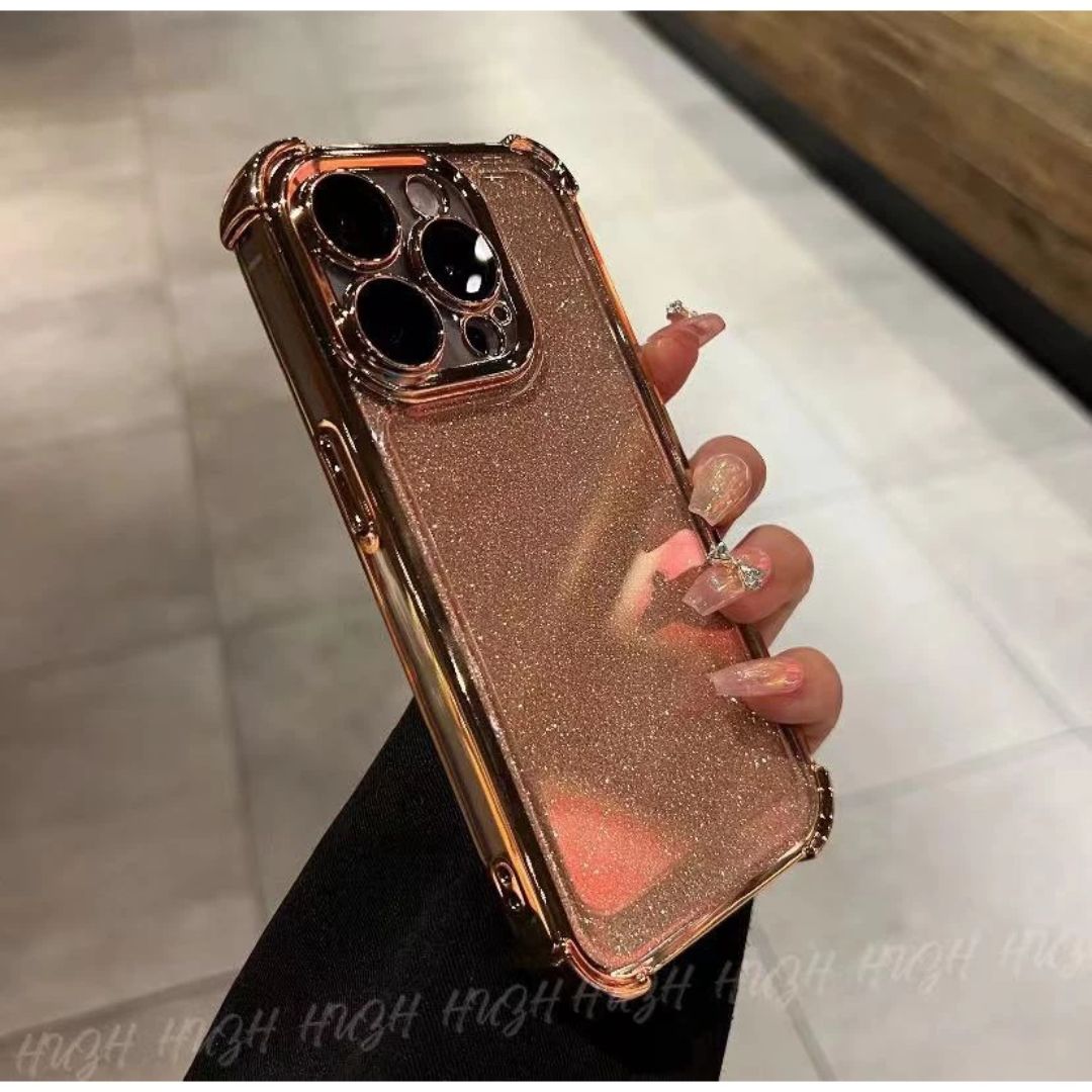 iPhone Glitter Case with Camera & Corner Protection