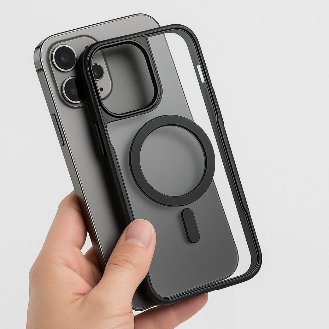 iPhone Clear Magnetic Case with Reinforced Protection