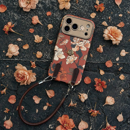 iPhone Garden Rosé Floral Case with Strap
