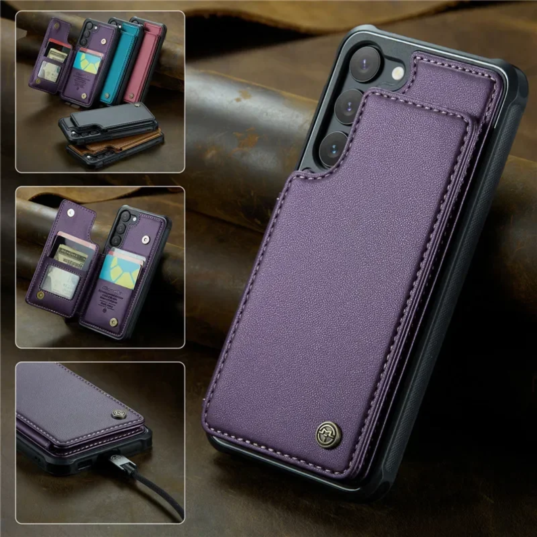 Samsung Premium Leather RFID Anti-Theft Case (A Series)