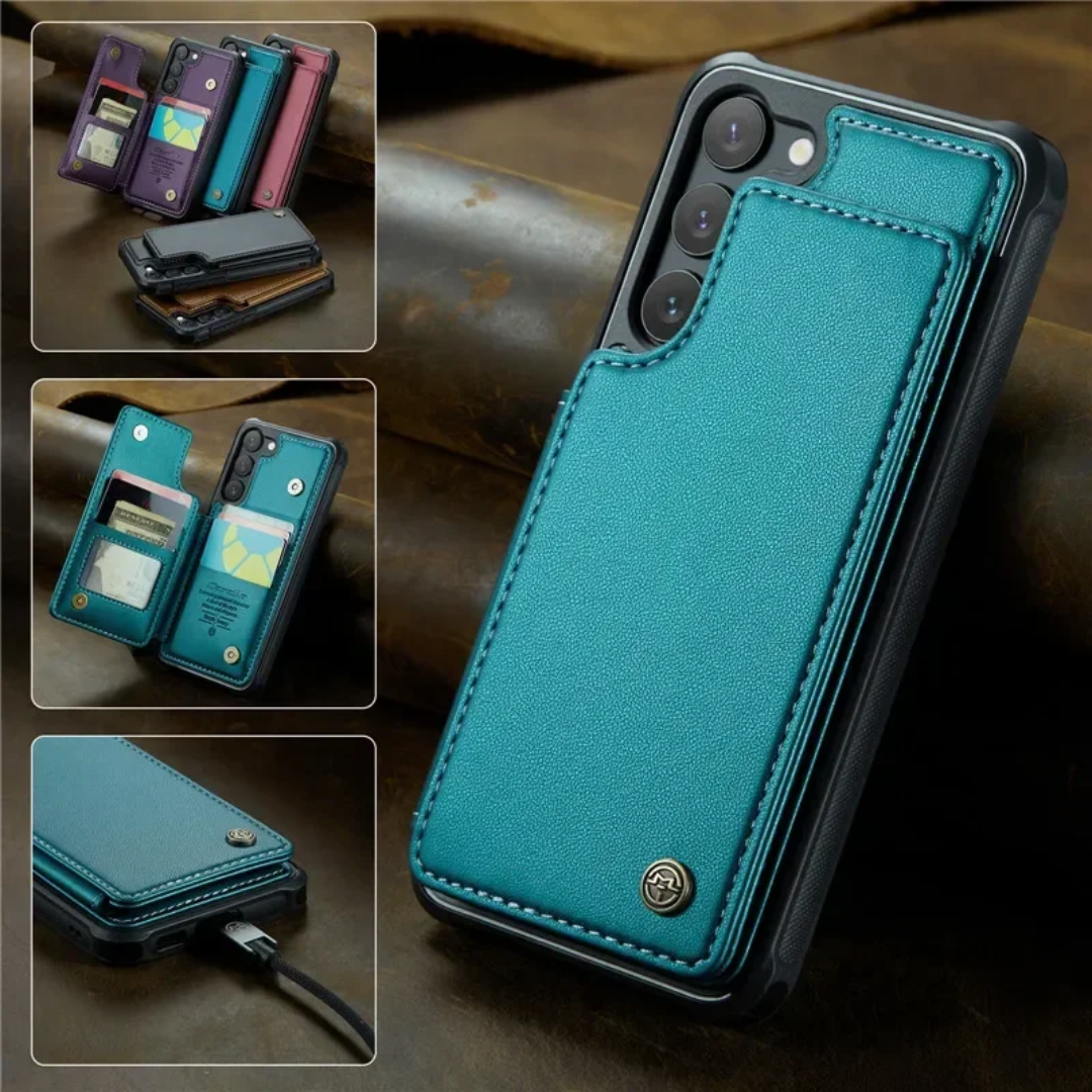 Samsung Premium Leather RFID Anti-Theft Case (A Series)
