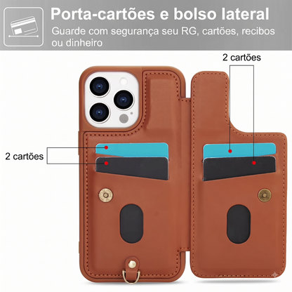 iPhone Garden Daisy Case with Strap and Lanyard