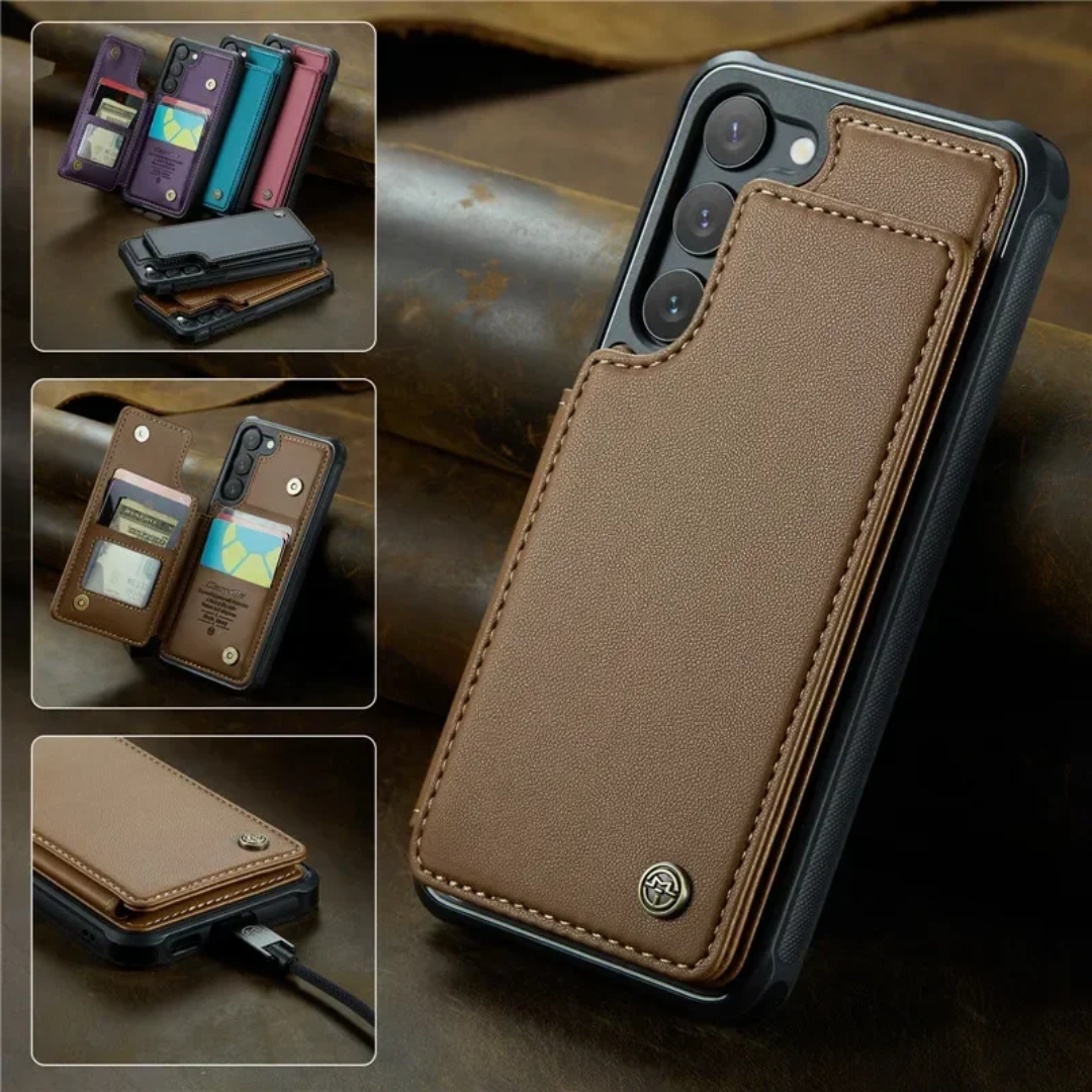 Samsung Premium Leather RFID Anti-Theft Case (A Series)