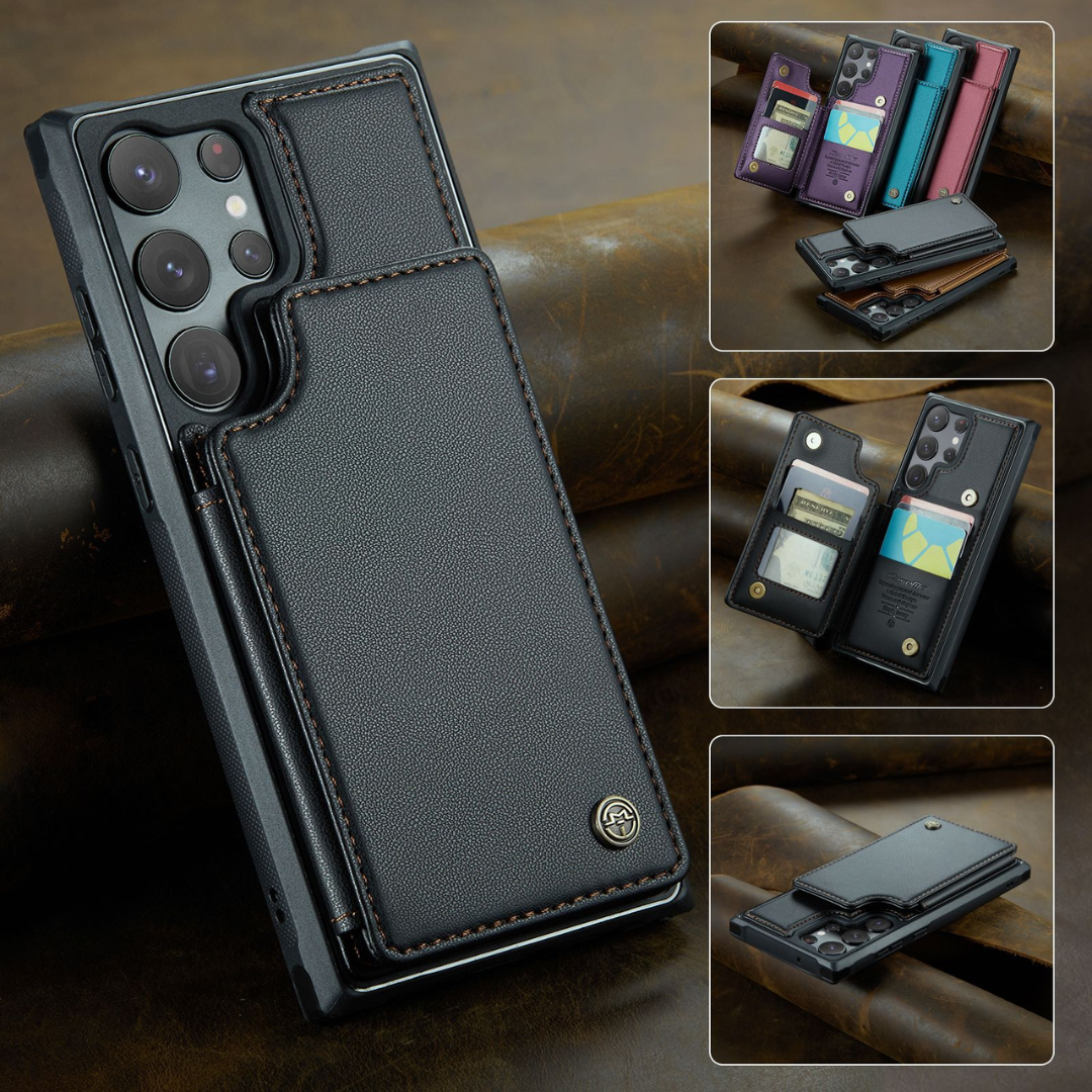 Samsung Premium Multifunctional Leather RFID Anti-Theft Case