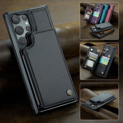 Samsung Premium Multifunctional Leather RFID Anti-Theft Case
