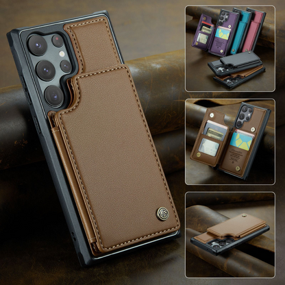Samsung Premium Multifunctional Leather RFID Anti-Theft Case