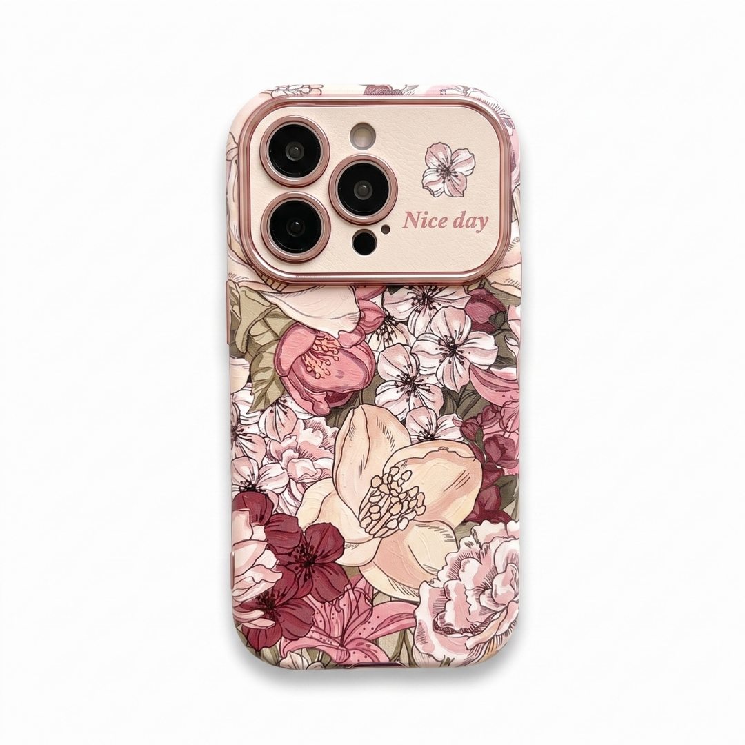 iPhone Garden Romance Oil Painting Floral Case