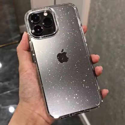 iPhone Clear Glitter Case