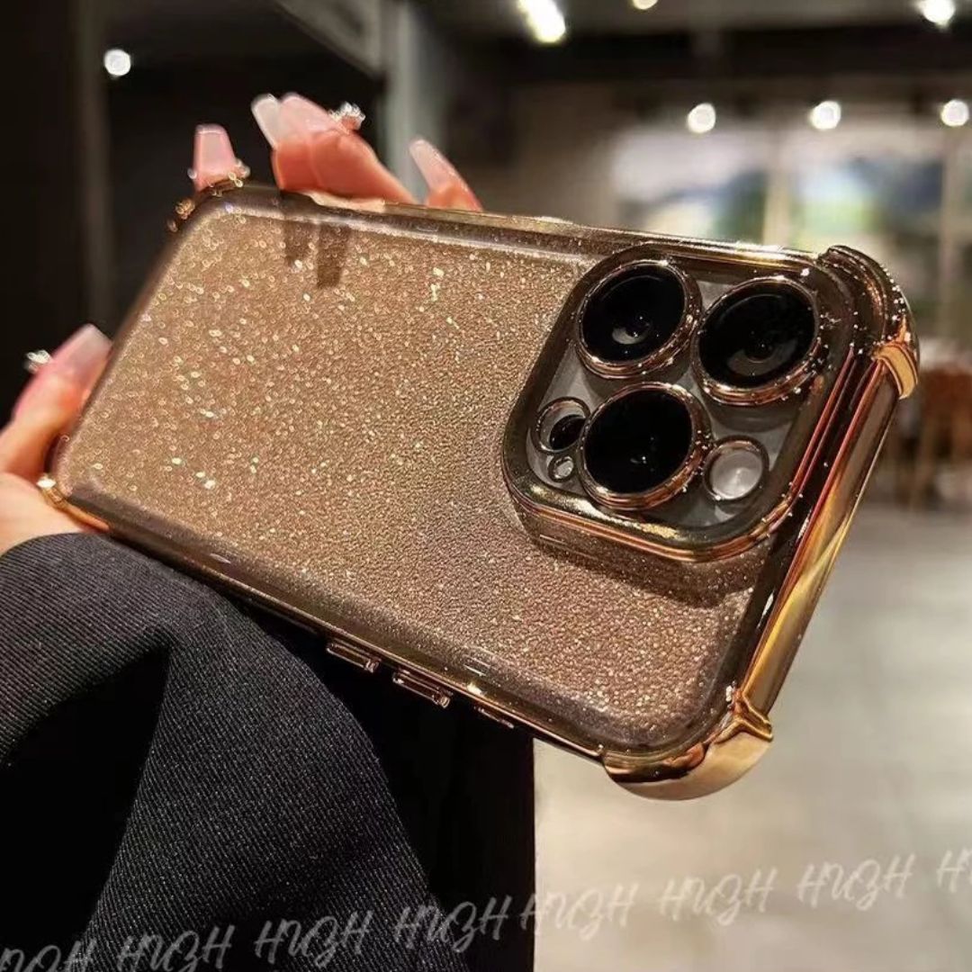 iPhone Glitter Case with Camera & Corner Protection