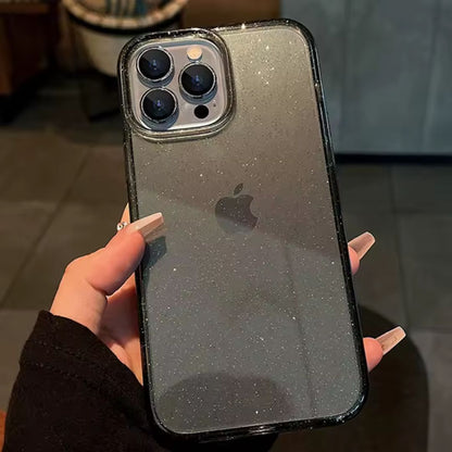 iPhone Clear Glitter Case