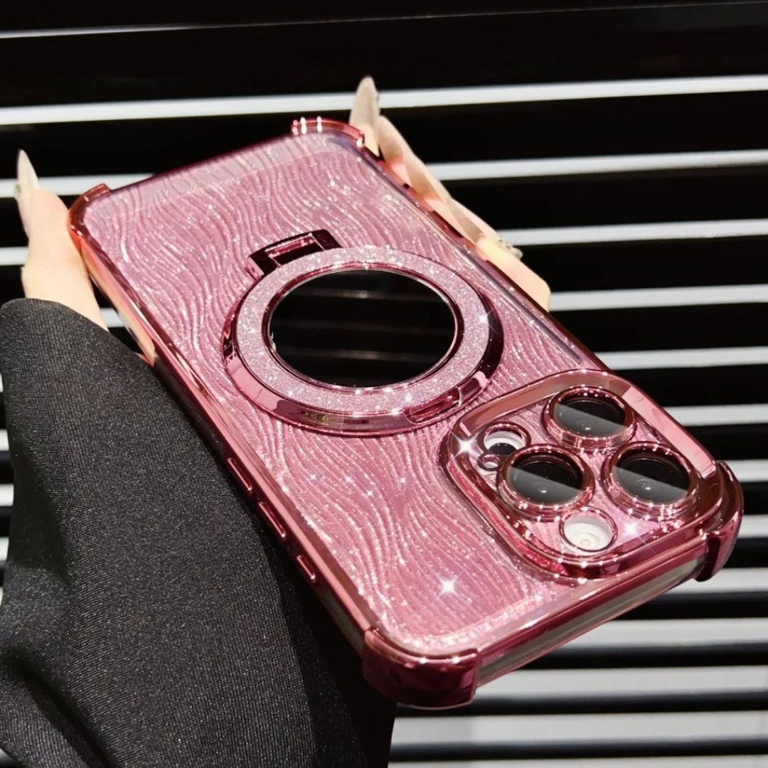 iPhone Glitter Diamond Case with Mirror