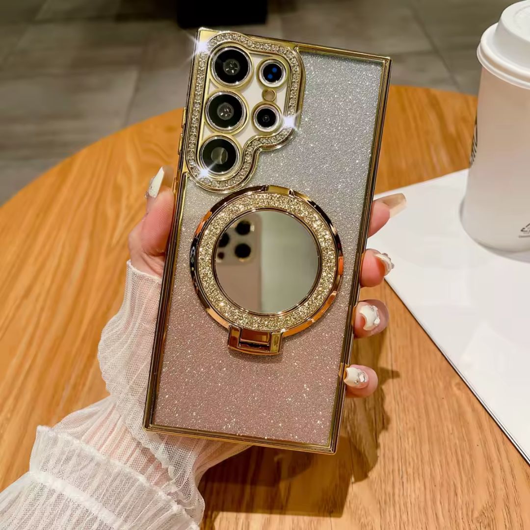 Samsung Glitter Diamond Case with Mirror