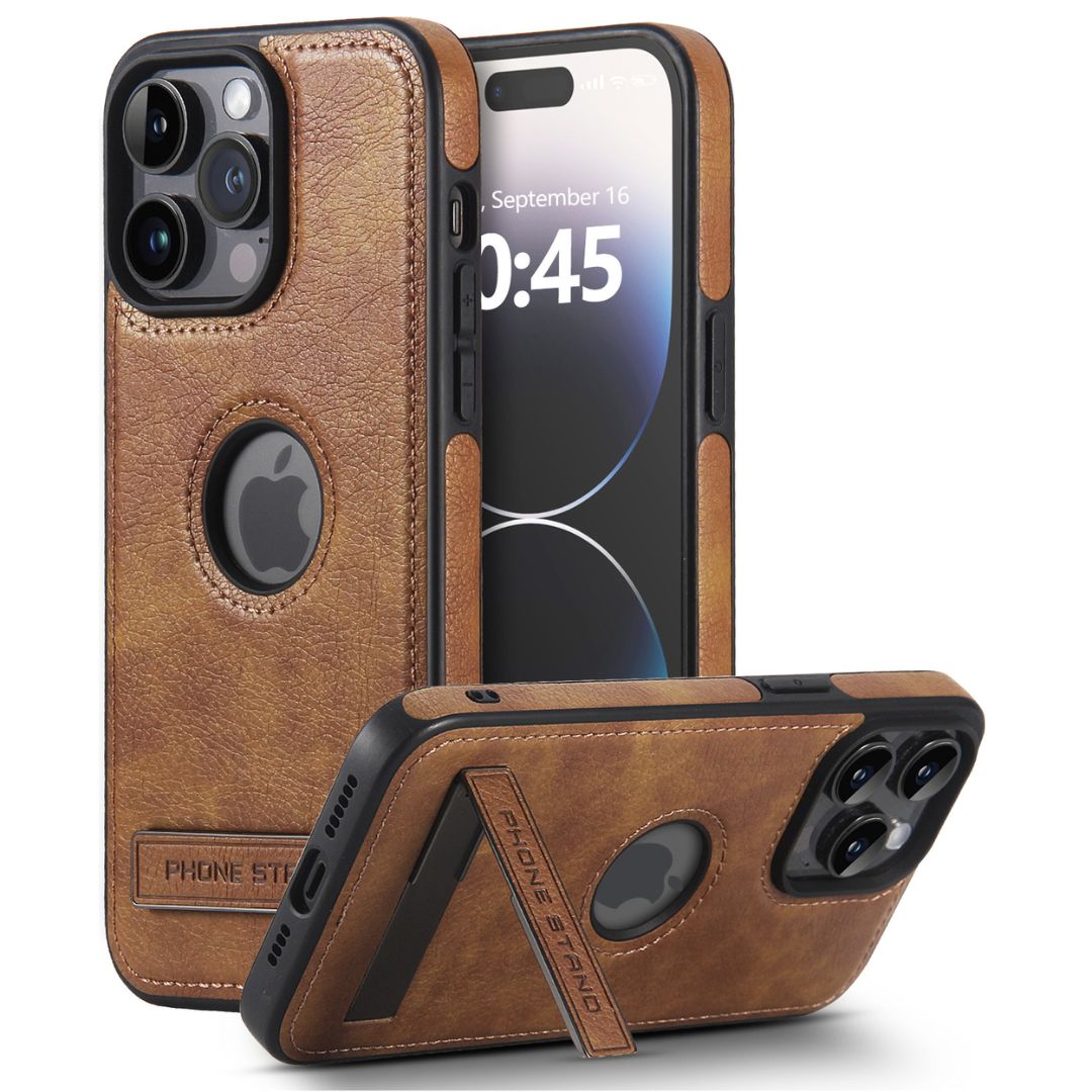 iPhone Leather Logo Highlight Case