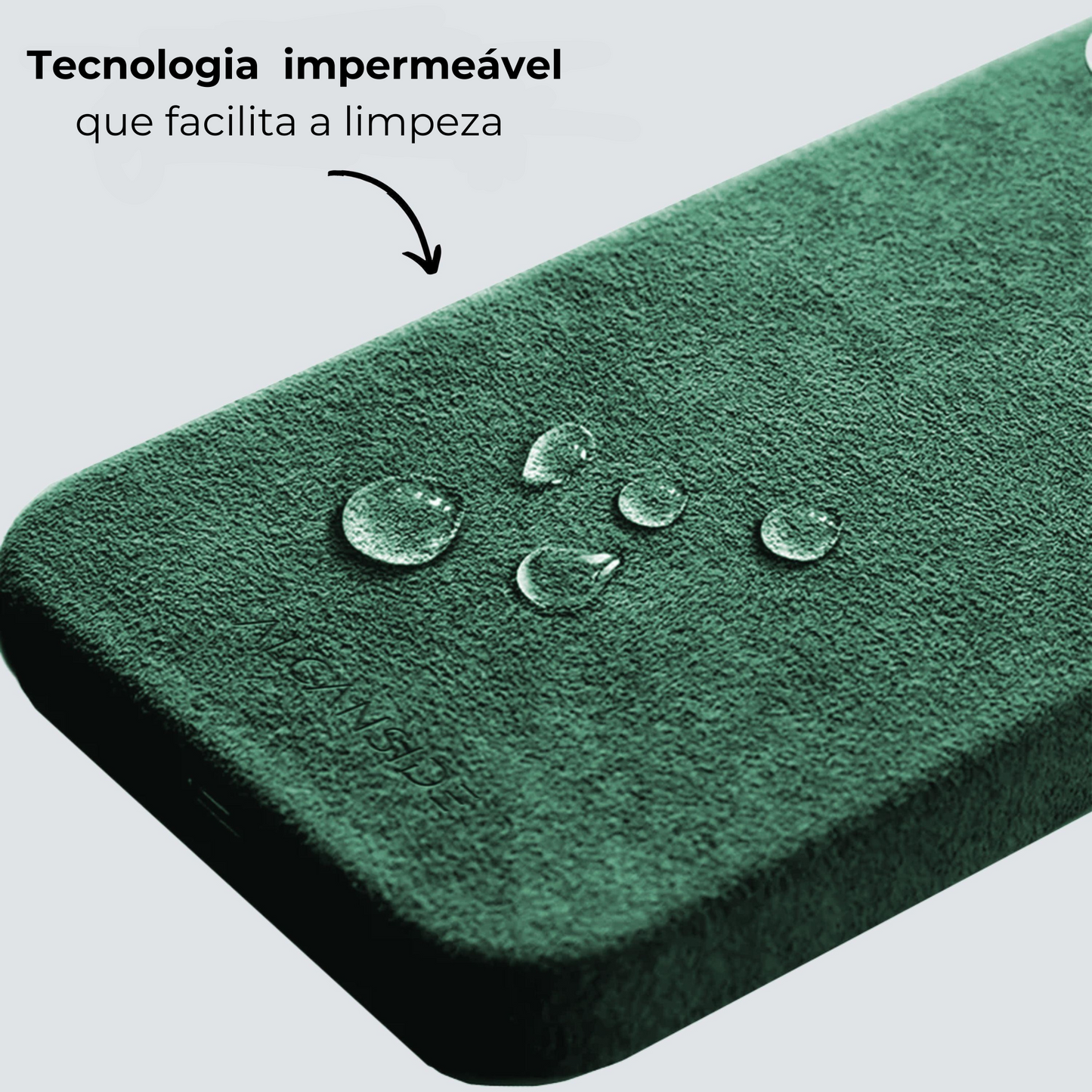 iPhone Alcantara Case - Midnight Green