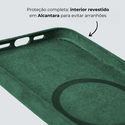 iPhone Alcantara Case - Midnight Green