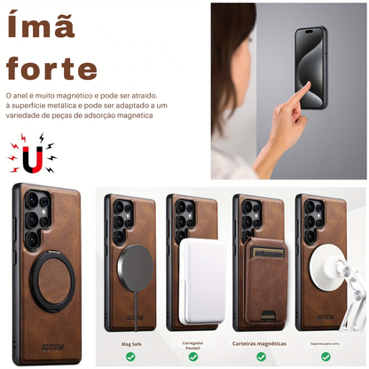 Samsung Premium Leather Case with 360° Ring and MagSafe