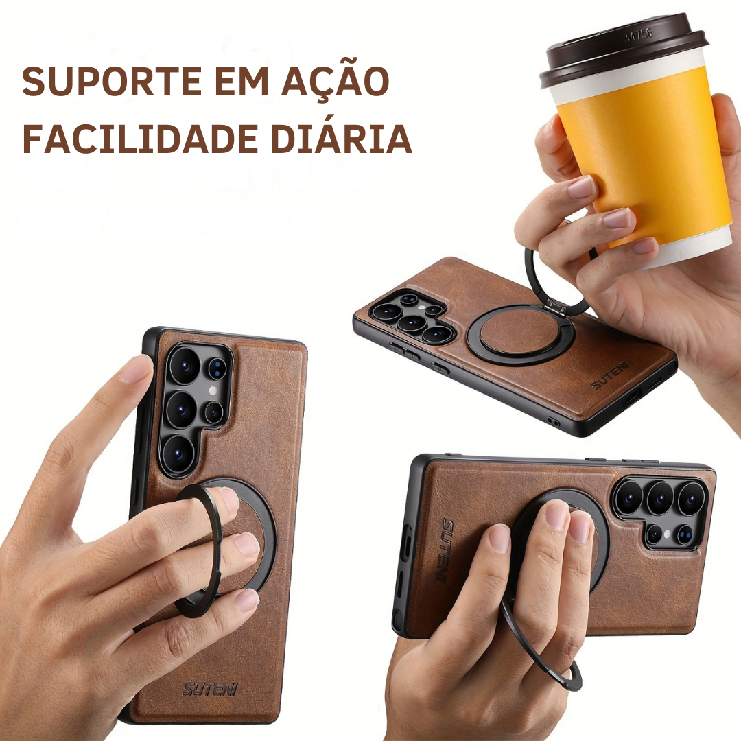 Samsung Premium Leather Case with 360° Ring and MagSafe