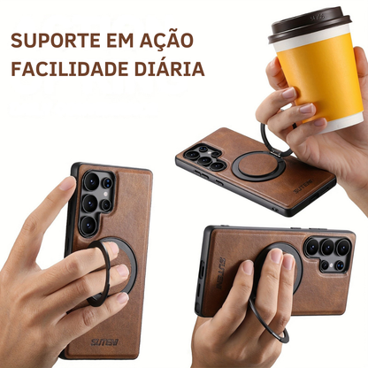 Samsung Premium Leather Case with 360° Ring and MagSafe