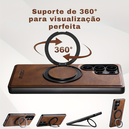 Samsung Premium Leather Case with 360° Ring and MagSafe