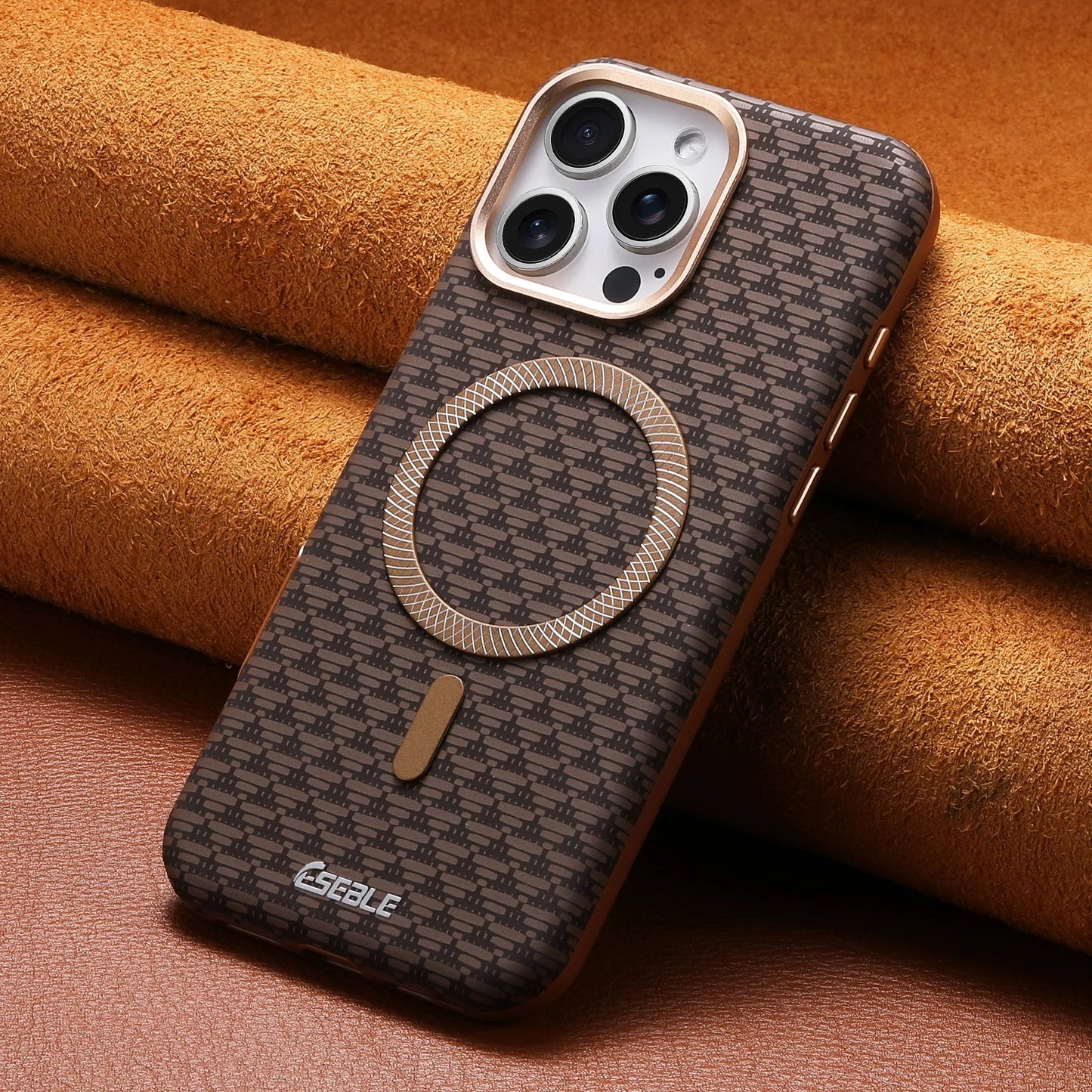 Magnetic MagSafe Leather iPhone Case: Wireless Charging, Matte, Shockproof