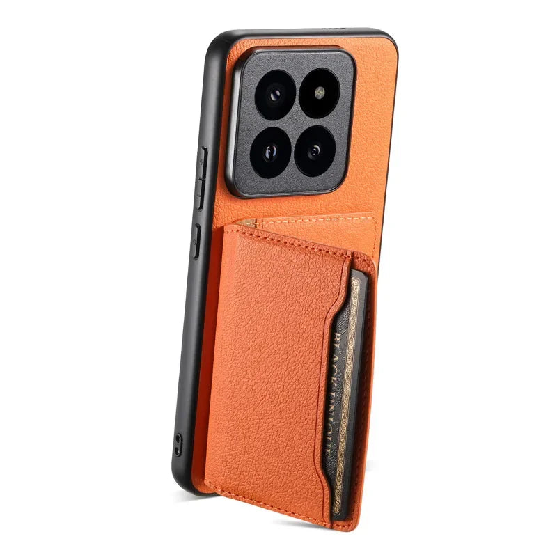 Xiaomi 15 / 14 Ultra Luxury Leather Wallet Case with Magnetic Card Holder