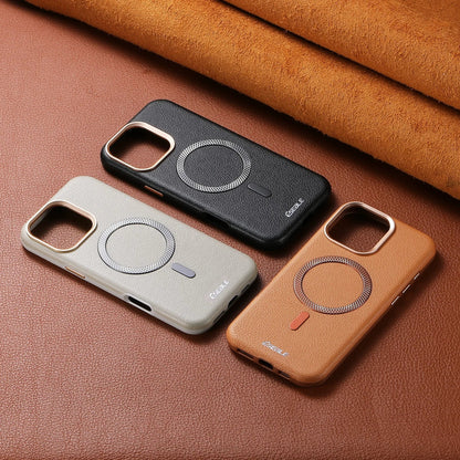 Magnetic MagSafe Leather iPhone Case: Wireless Charging, Matte, Shockproof