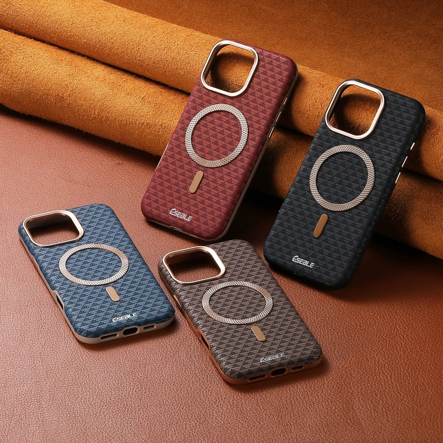 Magnetic MagSafe Leather iPhone Case: Wireless Charging, Matte, Shockproof