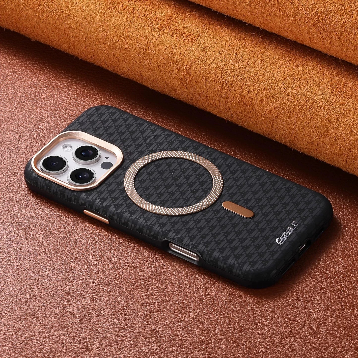 Magnetic MagSafe Leather iPhone Case: Wireless Charging, Matte, Shockproof