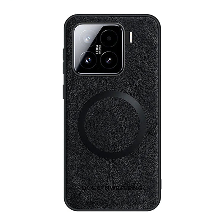 Xiaomi Premium Leather MagSafe Case: Durable Protection, Slim Magnetic Design