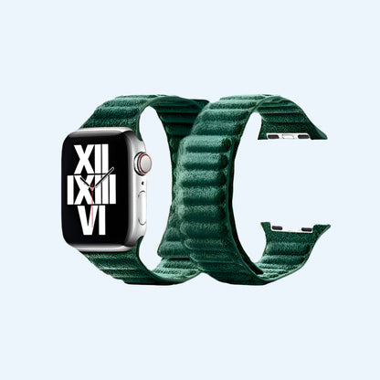 Alcantara Apple Watch Sport Band - Midnight Green