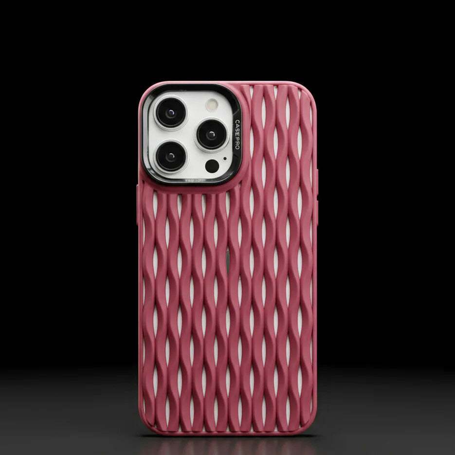 iPhone AeroWave Case: Wave-Textured Protection, Silky Touch, Scratch-Resistant, Perfect Fit