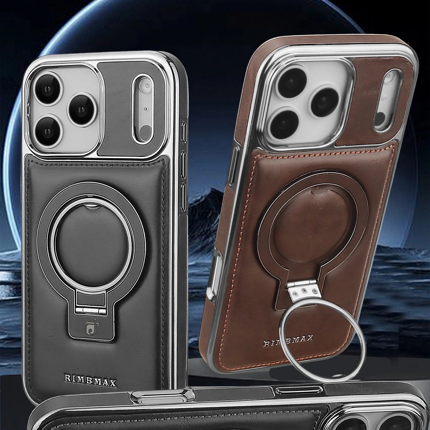 Luxury Leather MagSafe Case for iPhone: Stand and Premium Protection