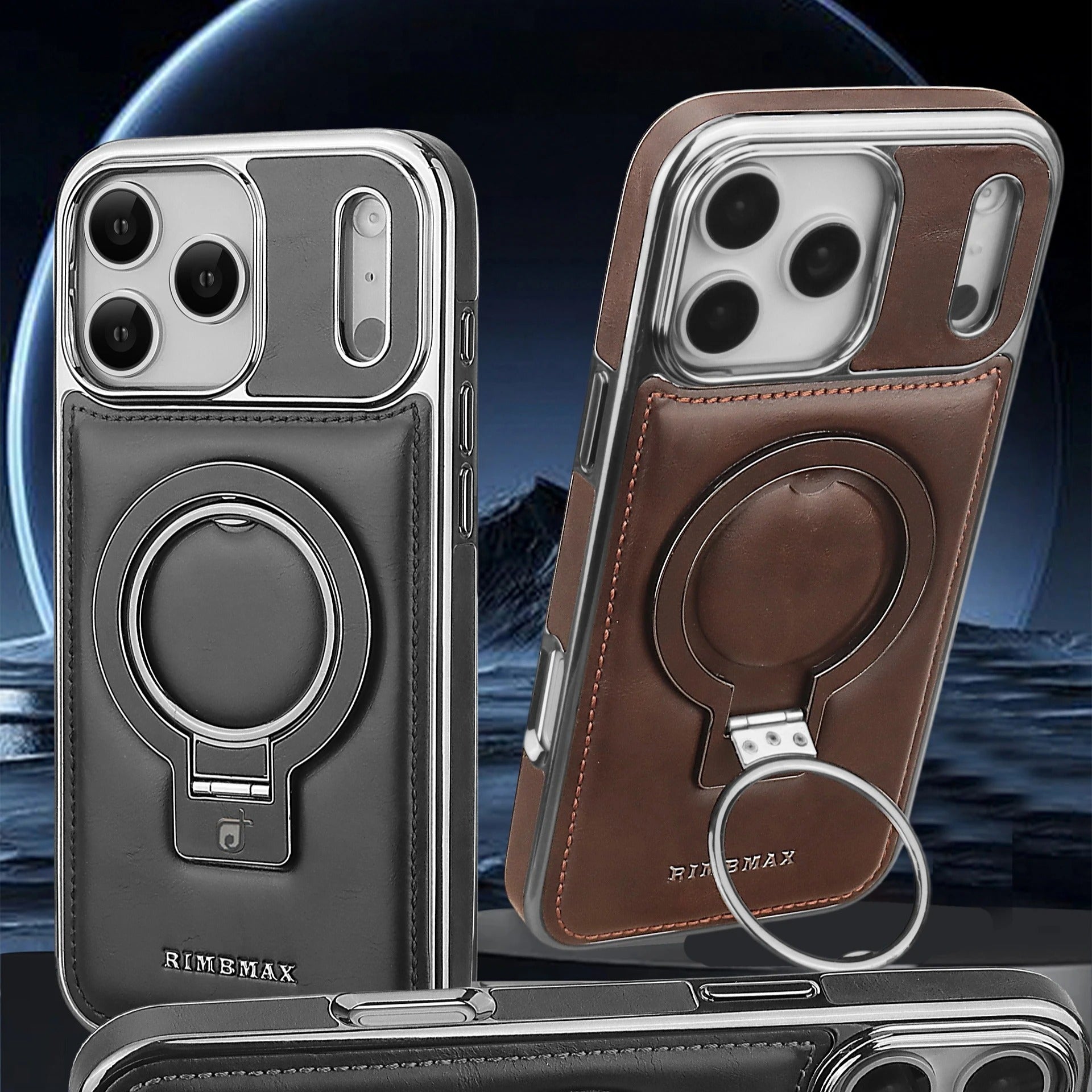 Luxury Leather MagSafe Case for iPhone: Stand and Premium Protection